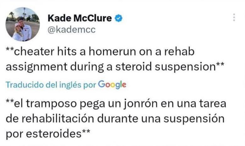Tweet Kade McClure