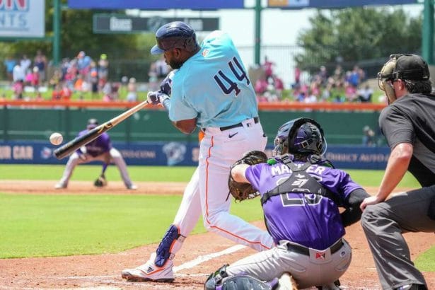Yordan Alvarez se prepara para regresar a los Astros de Houston tras lesion