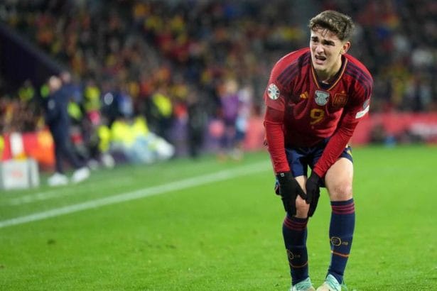 Duro golpe para la roja Lesion de Gavi en partido clasificatorio