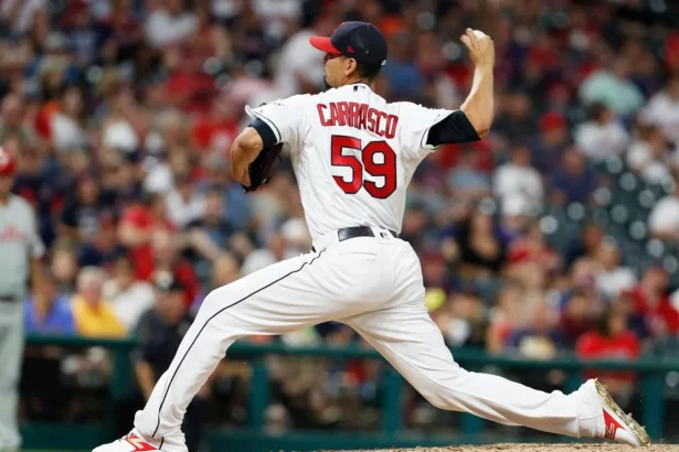 Carlos Carrasco brilla en la pretemporada de las Grandes Ligas
