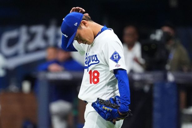 Decepcionante debut de Yoshinobu Yamamoto con los Dodgers