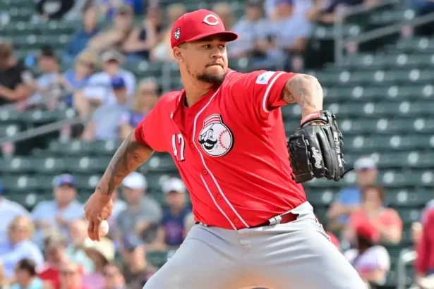 Frankie Montas el abridor de Cincinnati en el Opening Day 1