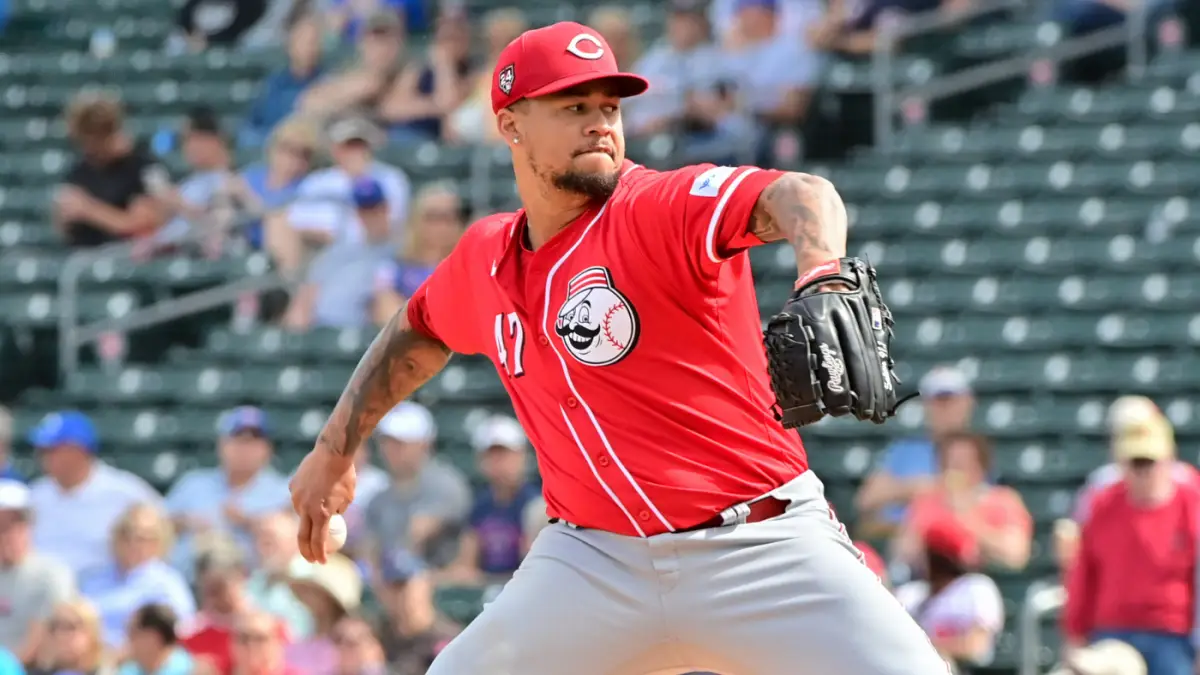 Frankie Montas el abridor de Cincinnati en el Opening Day 1