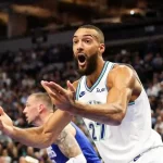 Rudy Gobert multado con 100000 por gesto hacia arbitro