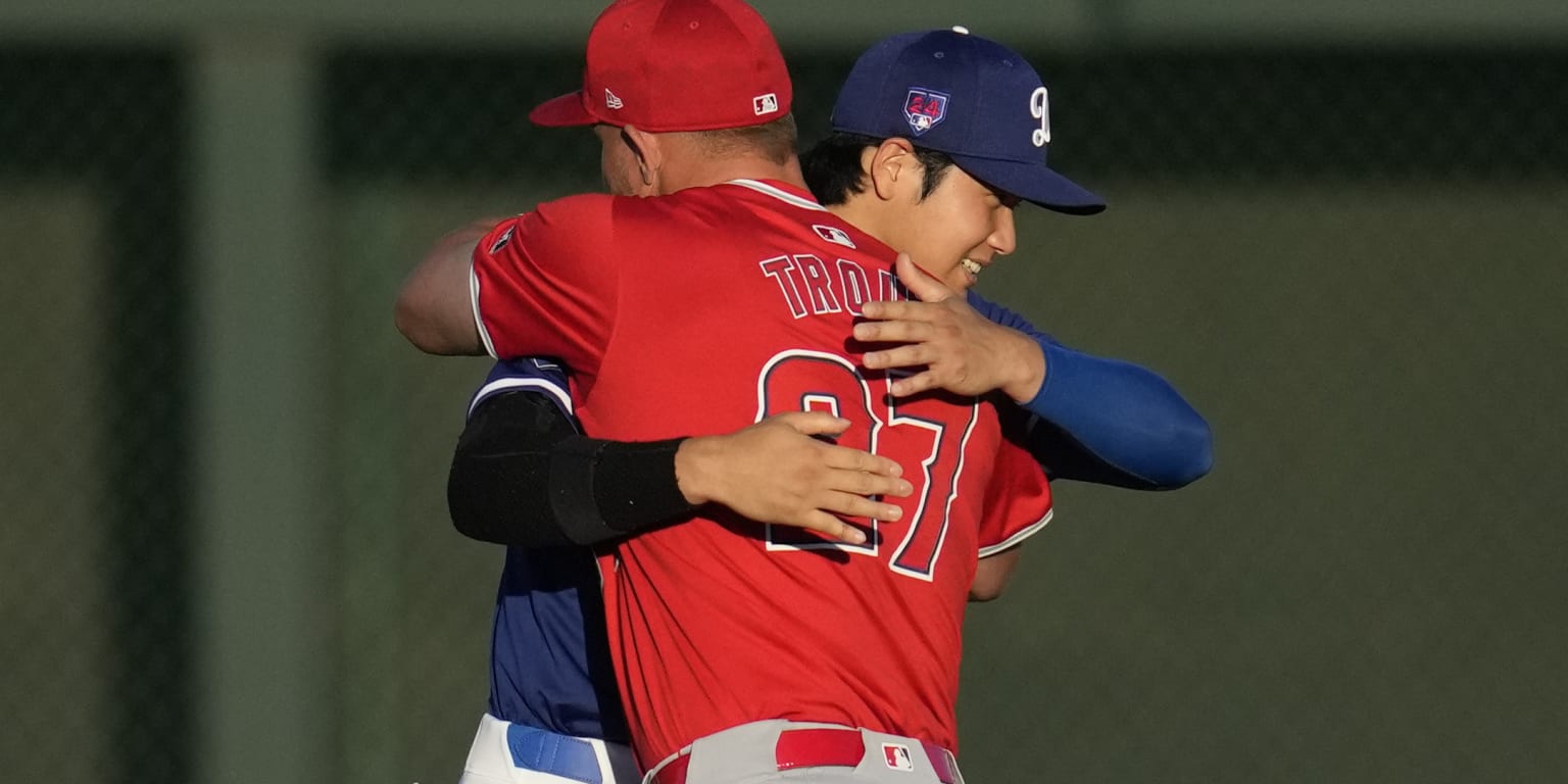 Shohei Ohtani y Mike Trout Un cambio de uniforme pero no de corazon