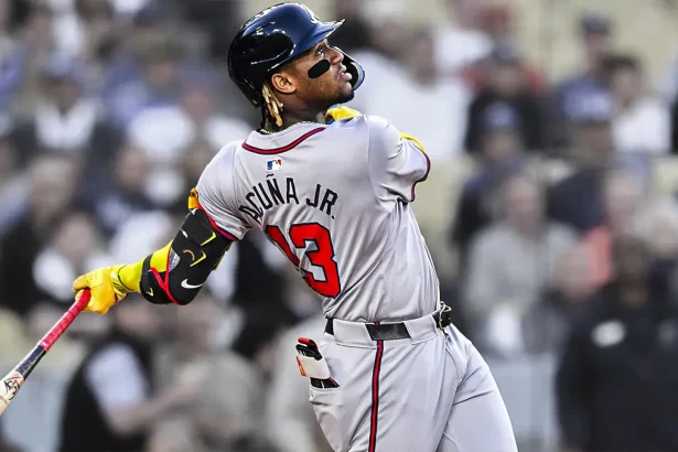 Ronald Acuna Jr. rompe la sequia con un impresionante jonron en el Dodgers Stadium