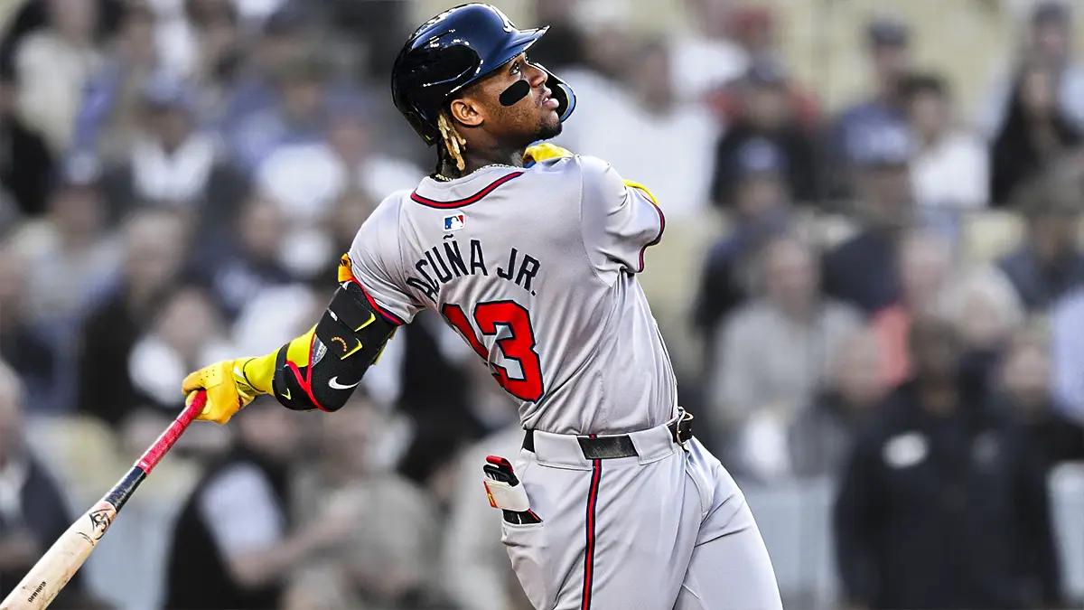 Ronald Acuna Jr. rompe la sequia con un impresionante jonron en el Dodgers Stadium