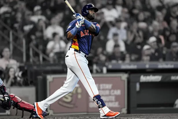 Yordan Alvarez y su dominio en el bate Dos jonrones contra los mellizos