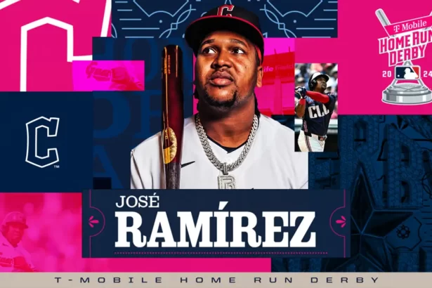 Jose Ramirez se prepara para el Home Run Derby 2024