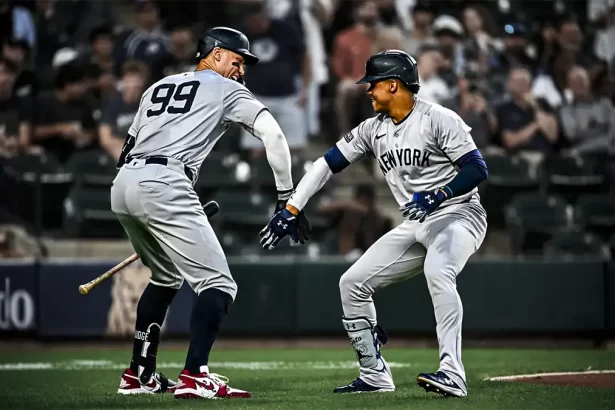 Aaron Judge elogia a Juan Soto como el mejor bateador tras noche historica