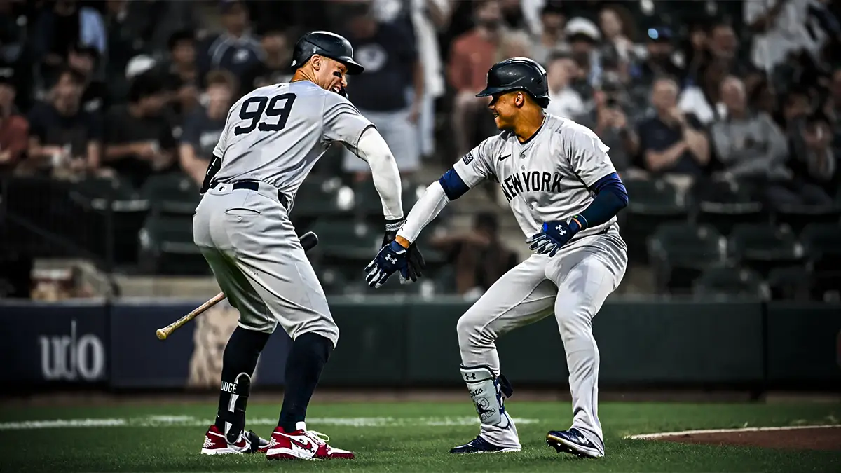Aaron Judge elogia a Juan Soto como el mejor bateador tras noche historica