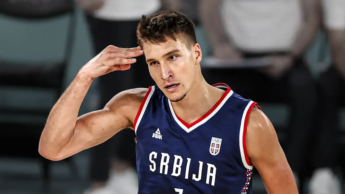 Bogdan Bogdanovic expresa su frustracion con el arbitraje tras la derrota de Serbia ante Estados Unidos