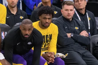 bronny james and luka doncic 34234