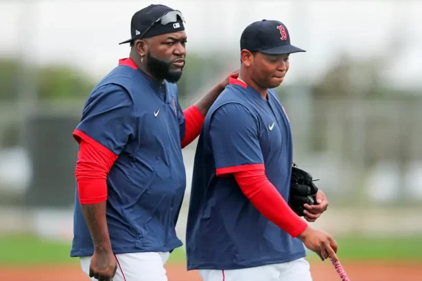 David Ortiz y Rafael Devers