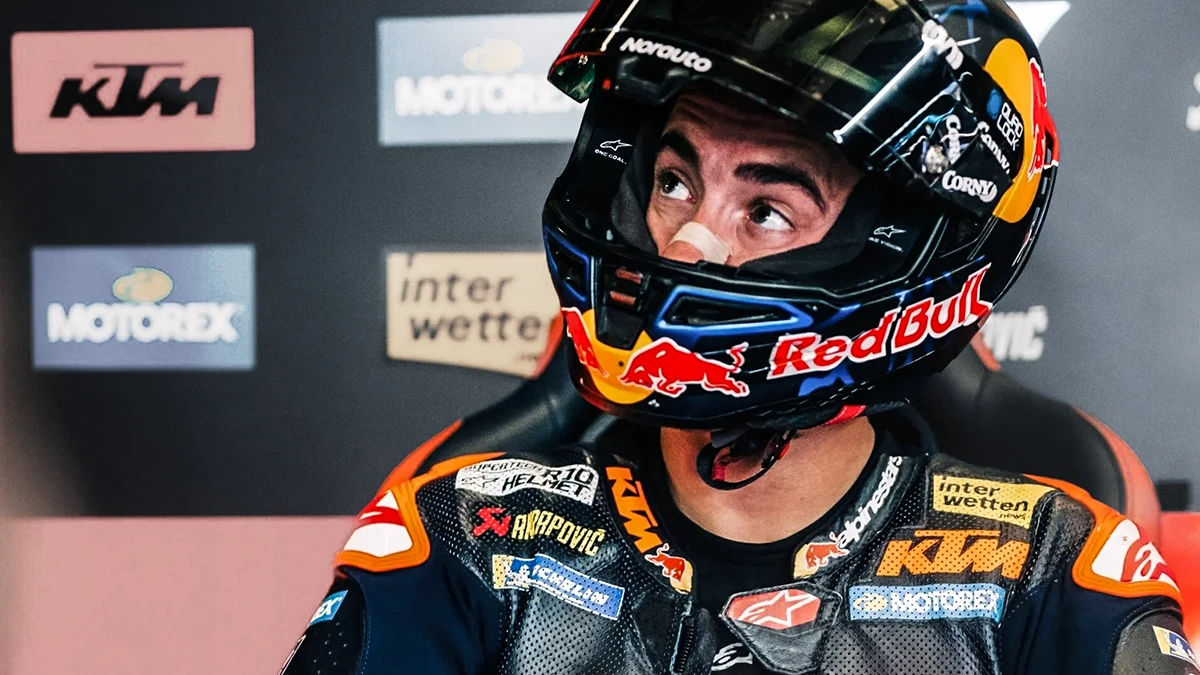 Acosta termina el GP Checo sin puntos tras tres averias de KTM en tres dias
