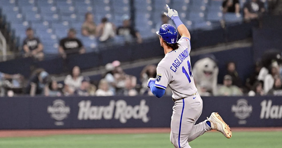 Caglianone destroza al Tropicana y los Reales apalean a los Rays 12 5