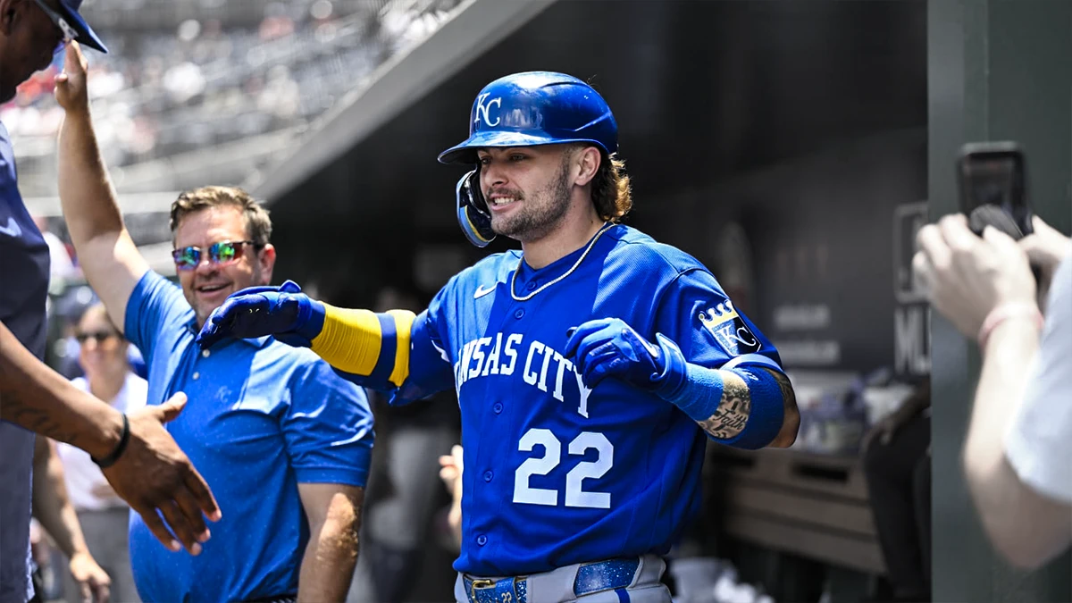 Carter Jensen conecta cuatro hits y los Reales sacuden a los Nacionales