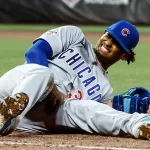 Edward Cabrera sale en carrito con lesion en la pierna izquierda ante los Mets