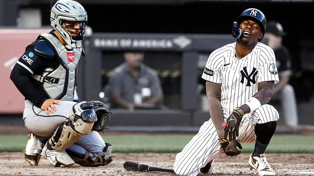 Golpe en la zona inguinal no convence a Chisholm Jr. el segunda base de los Yankees rechaza usar protector