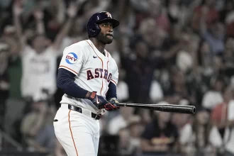 Grand slam y jonron en la primera entrada Alvarez empata el liderato de jonrones de la MLB con 24